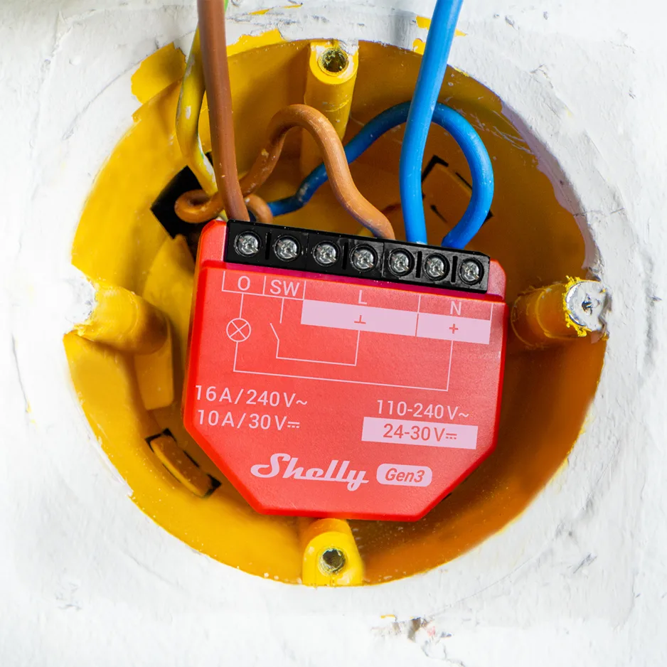 Shelly · Unterputz·1PM Gen3· Relais· max 16A· 1 Kanal· WLAN· BT, Ansicht 2