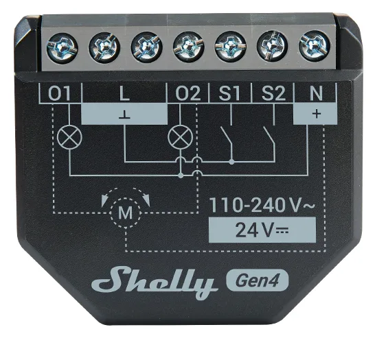 Shelly 2PM Gen4 WiFi-Switch Matter X2 _2PM_Gen4_2er, Ansicht 2