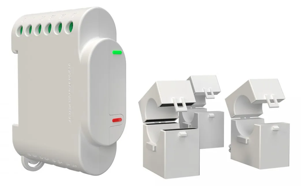 Shelly 3EM - Weiß - 802.11b,802.11g,Wi-Fi 4 (802.11n) - 2,4 GHz - 1 mW - 30 m - 3 Kanäle, Ansicht 3