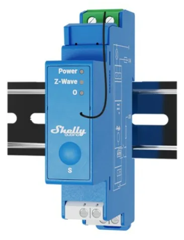 Shelly Hutschiene Qubino Wave Pro 1 Z-Wave, Ansicht 4