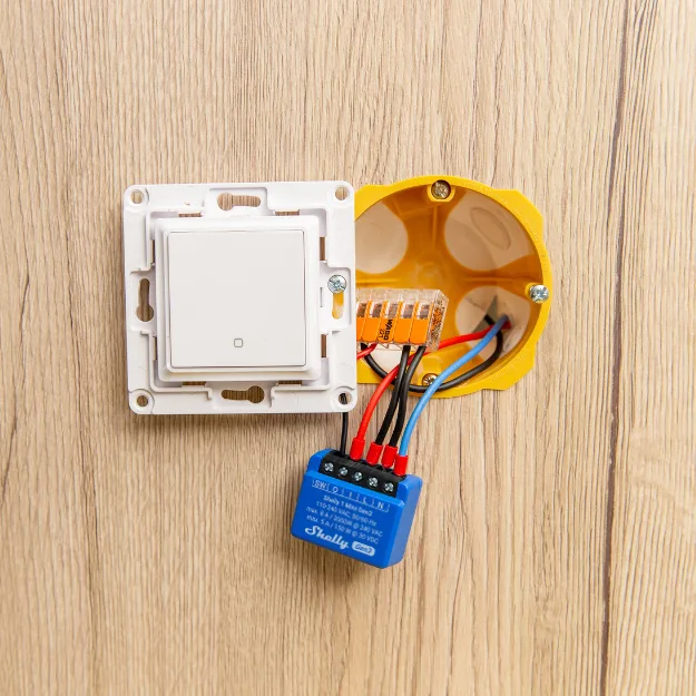 Shelly Plus 1 Mini Gen. 3 - 8A - 1 Kanal - WLAN - BT, Ansicht 3