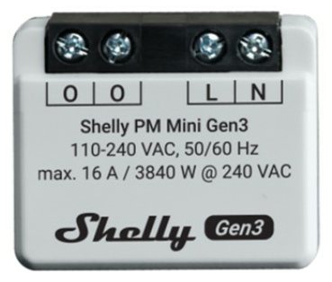 Shelly Plus PM Mini Gen. 3 Funk-Schalter Wi-Fi Bluetooth von LumaTech