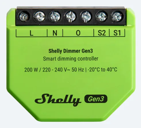 Shelly Unterputz Dimmer Gen3 Relais - LED Lichtcontroller, Ansicht 3