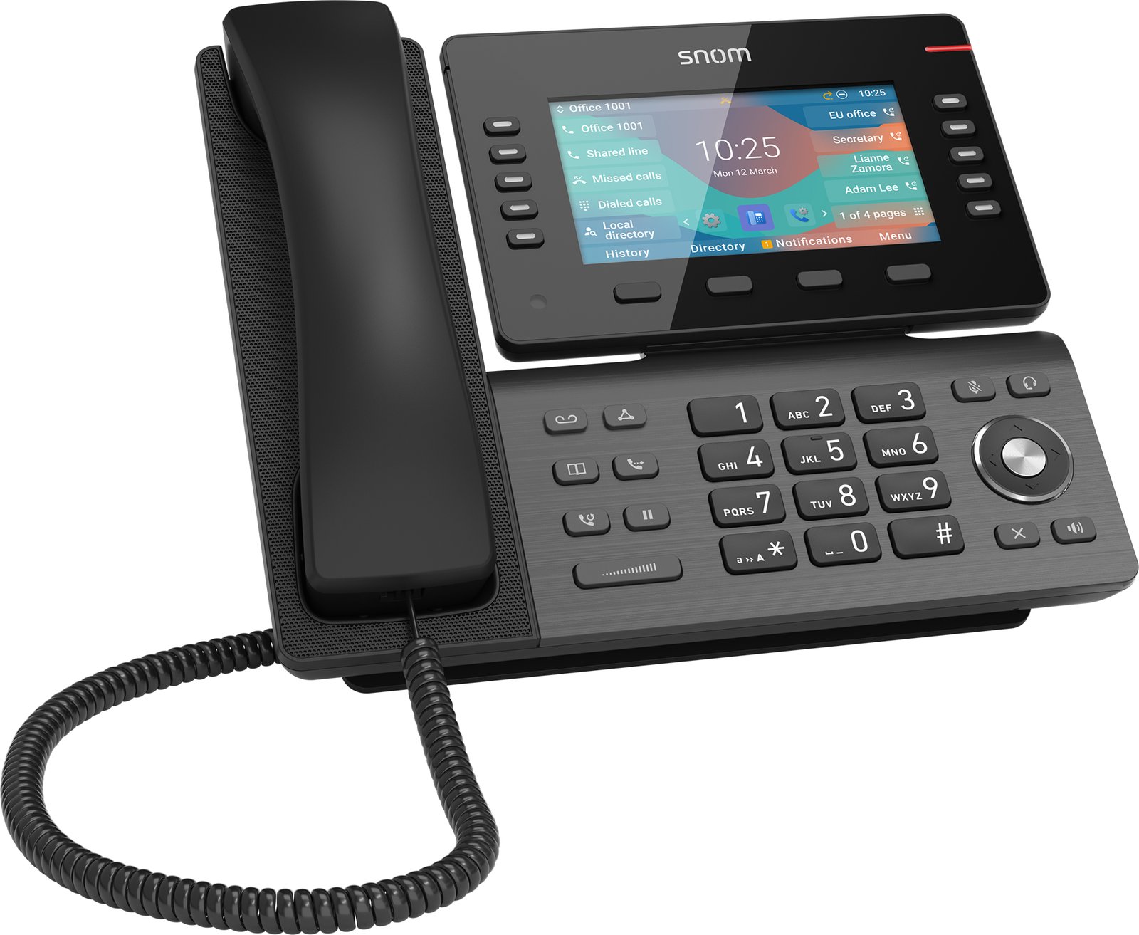 Snom D865 - VoIP-Telefon - mit Bluetooth-Schnittstelle mit Rufnummernanzeige