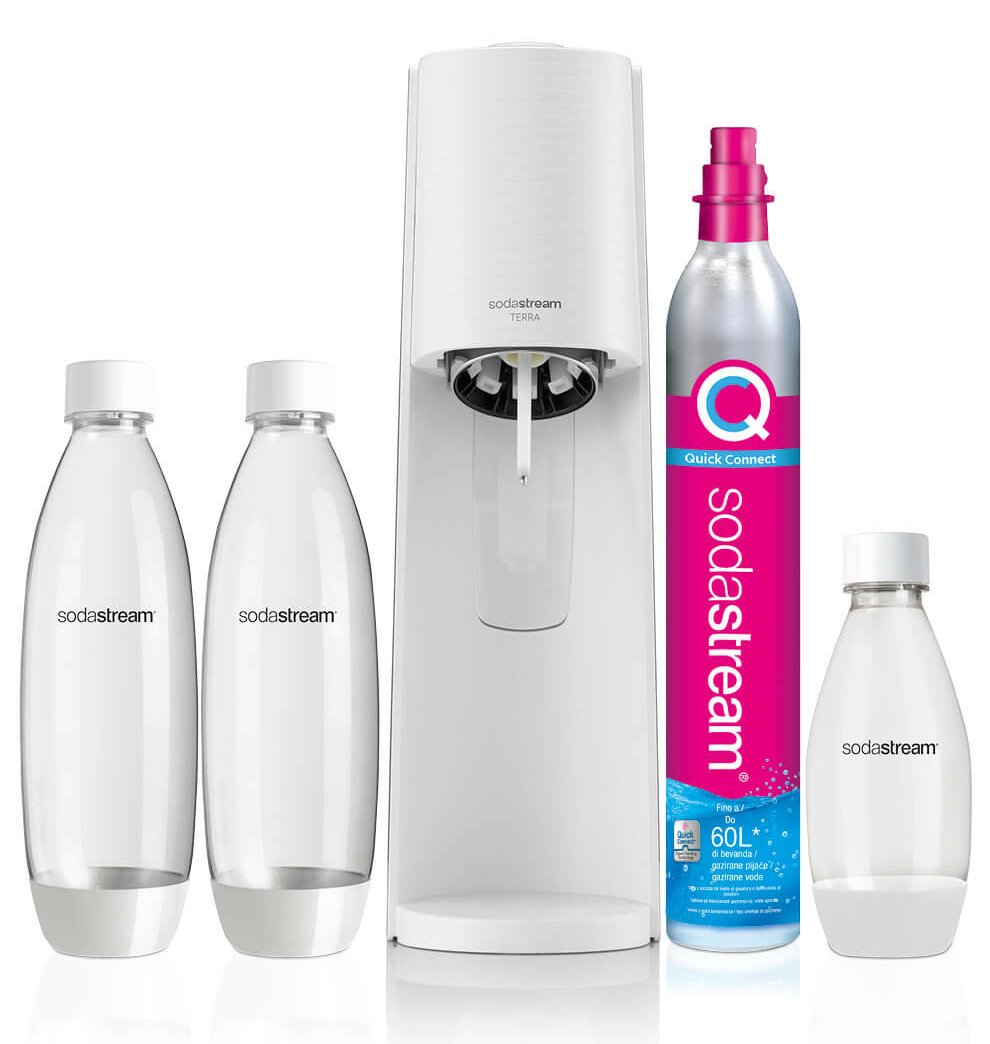 SodaStream Terra Weiß inkl. 3 Flaschen