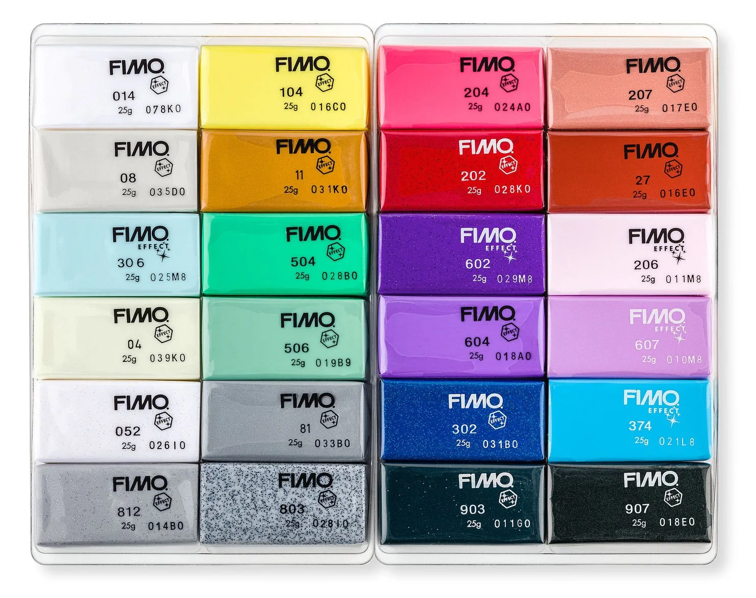 STAEDTLER FIMO 8013 C - Modellierton - gemischte Farben (s. Beschreibung) - 24 Stück(e) - 24 Farben, Ansicht 2
