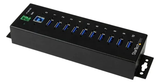 StarTech.com 10 Port Industrieller USB 3.0 Hub, Ansicht 2