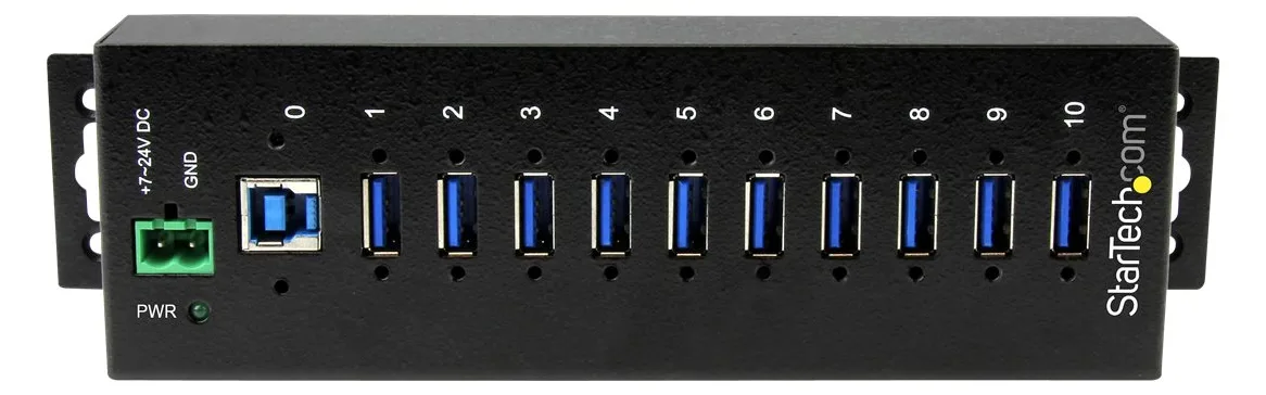 StarTech.com 10 Port Industrieller USB 3.0 Hub, Ansicht 3