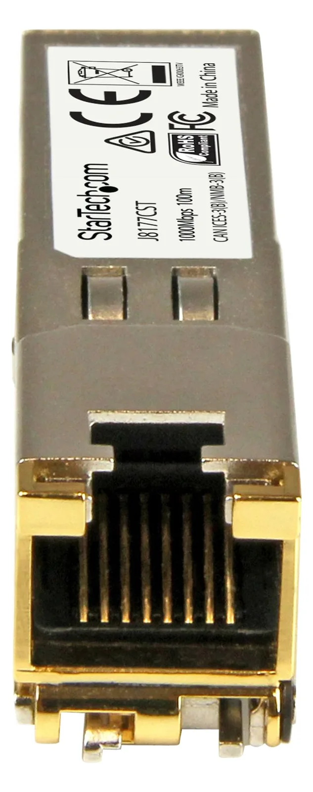 StarTech.com Gigabit RJ45 Kupfer SFP Transceiver Modul - HP J8177C kompatibel - 1000Base-T - Mini-GBIC SFP, Ansicht 3