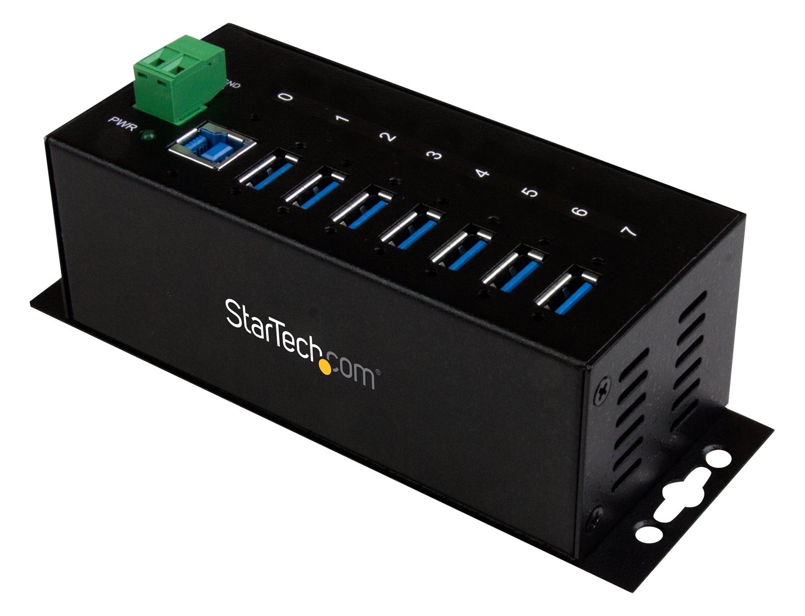 StarTech.com Industrieller 7 Port USB 3.0 Hub mit Überspannungsschutz