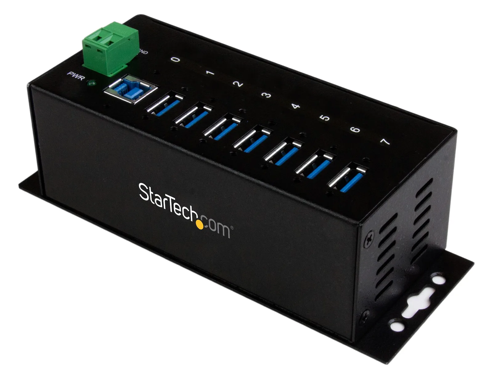 StarTech.com Industrieller 7 Port USB 3.0 Hub mit Überspannungsschutz, Ansicht 2