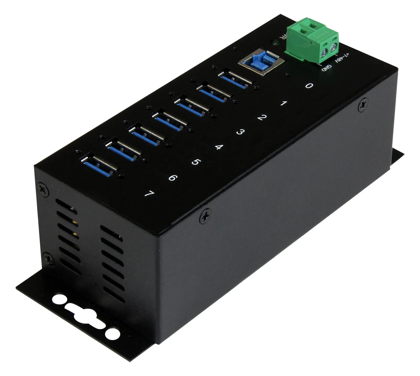 StarTech.com Industrieller 7 Port USB 3.0 Hub mit Überspannungsschutz, Ansicht 3
