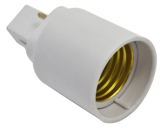 Synergy 21 LED Adapter für LED-Leuchtmittel G24->E27 von LumaTech