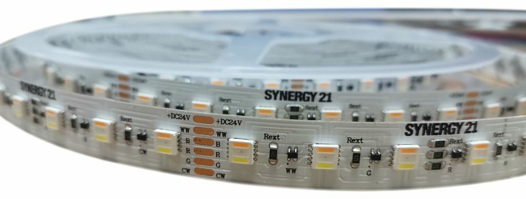 Synergy 21 LED Flex Strip 5050 - 60 RGB DC24V+ RGB-WW RGB-CCT one chip ULS 10m von LumaTech