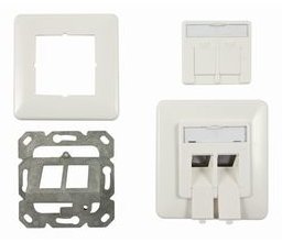 Synergy 21 S216330 - 2 x RJ-45 - Weiß - 80 mm - 80 mm