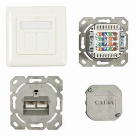 Synergy 21 S216357 - 2 x RJ-45 - 6a - Weiß - 50 mm - 50 mm - 5,6 cm von LumaTech