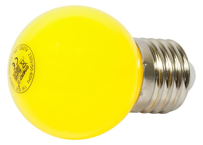Synergy 21 S21-LED-000731 LED-Lampe Gelb 1 W E27 A+