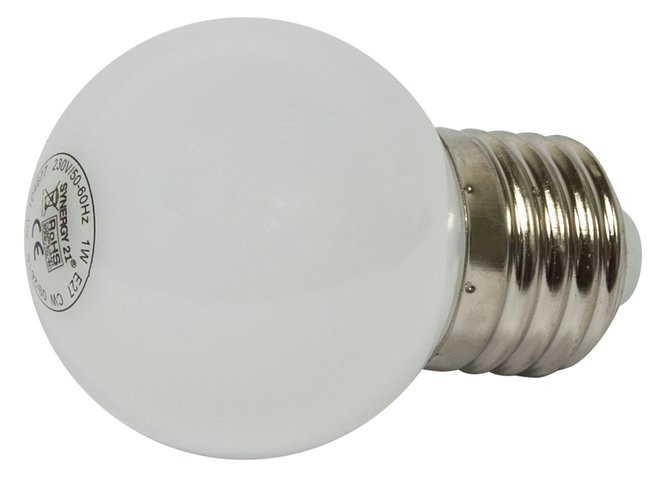 Synergy 21 S21-LED-000734 LED-Lampe Kaltweiße 1 W E27 A+