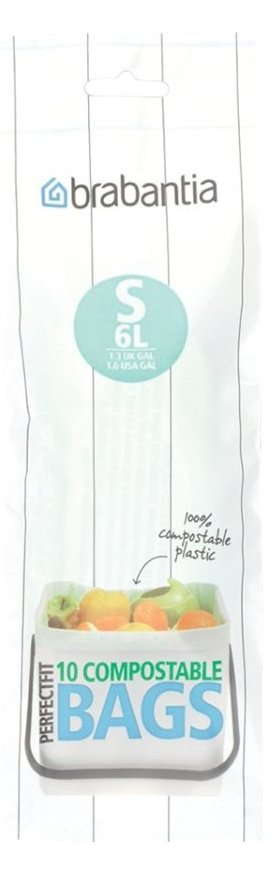 Brabantia 419683 - 6 l - Grün - Kunststoff - 395 mm - 380 mm - 10 Stück(e)