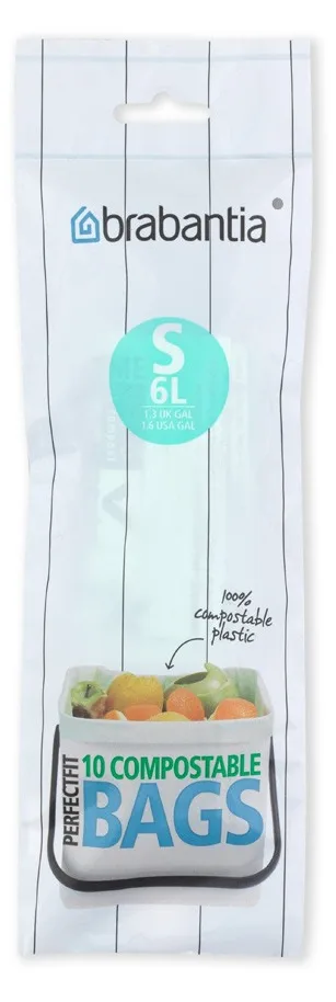Brabantia 419683 - 6 l - Grün - Kunststoff - 395 mm - 380 mm - 10 Stück(e), Ansicht 2
