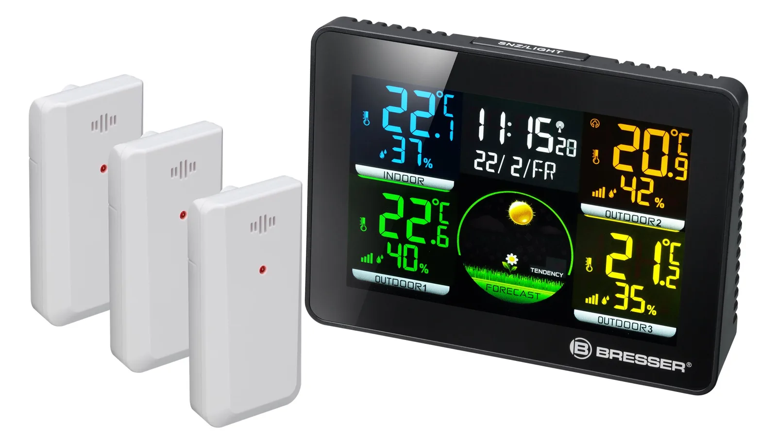 Bresser Thermo Hygro Quadro NLX - Wetterstation, Ansicht 2