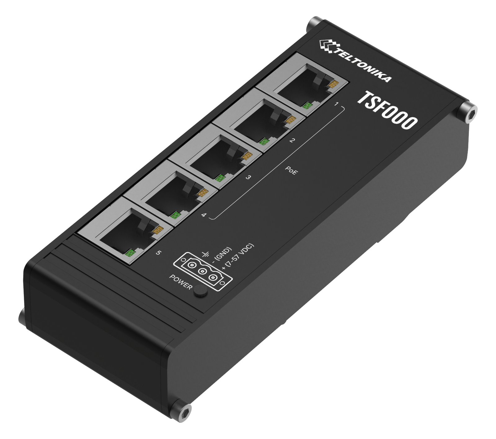 Teltonika TSF000 Low Profile PoE+ Switch - Switch - 10 Gbps