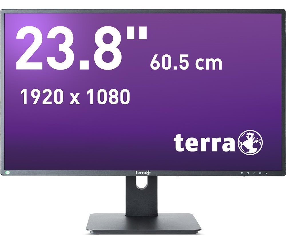 TERRA LCD/LED 2456W PV V4 schwarz USB-C - DP - HDMI GREENLINE PLUS - 23.8 - 1920 x 1080 Pixel - Full HD - LED - 5 ms