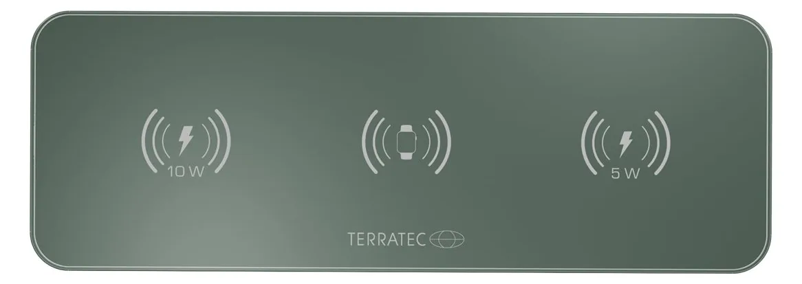 TerraTec ChargeAIR All green - Induktive Ladematte + AC-Netzteil - 10 Watt - 1.2 A, Ansicht 2