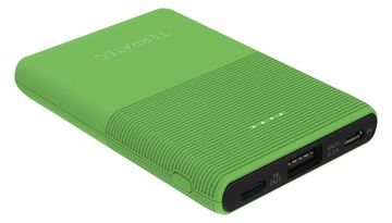 TerraTec P50 Pocket - Powerbank - 5000 mAh - 2.1 A - 2 Ausgabeanschlussstellen (USB, USB-C) von LumaTech