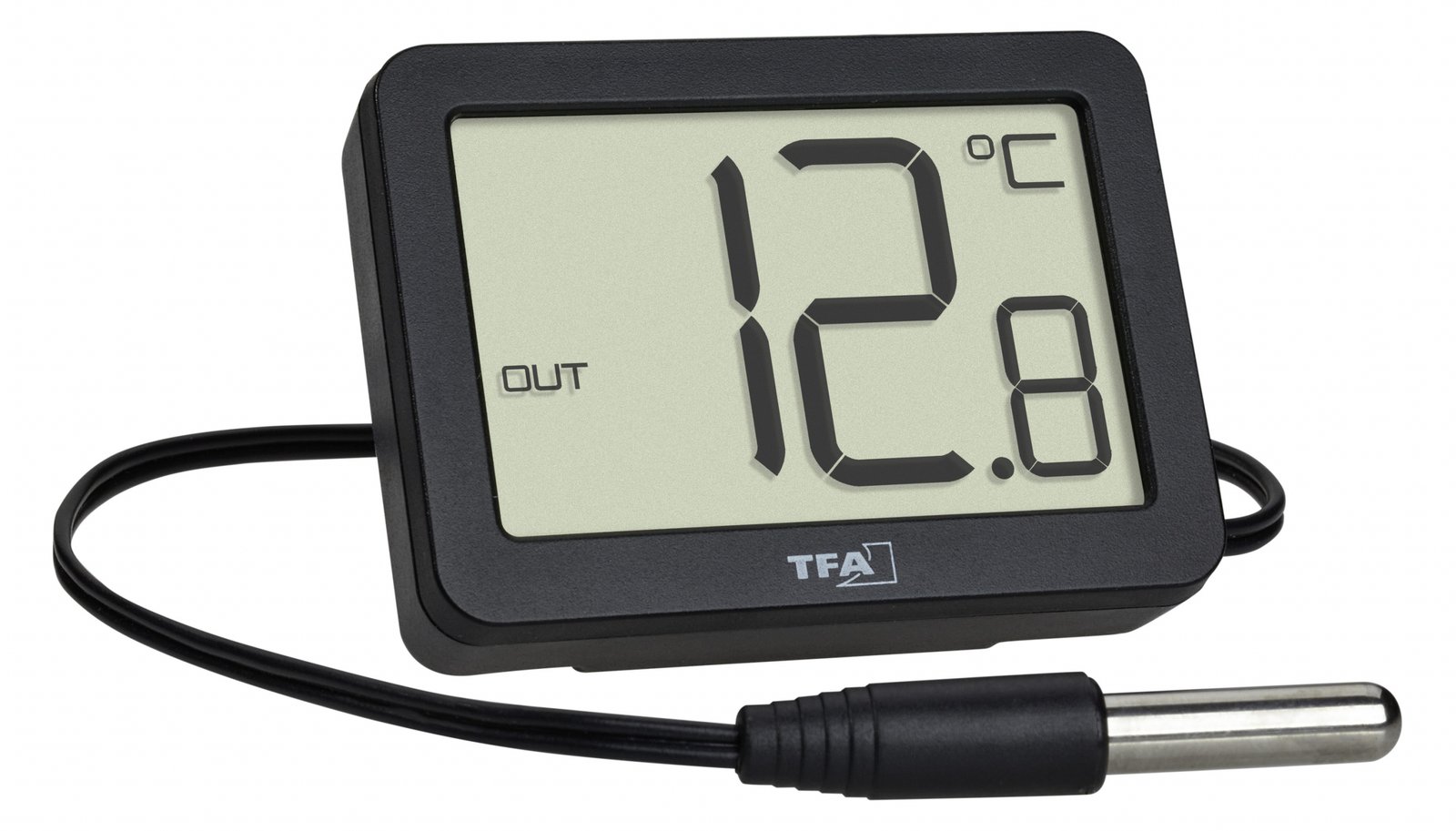 TFA Thermometer - digital - Schwarz