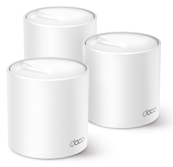 TP-LINK Deco X50 - WLAN-System (3 Router) - bis zu 604 m² - Netz - GigE, 802.11ax (Wi-Fi 6)