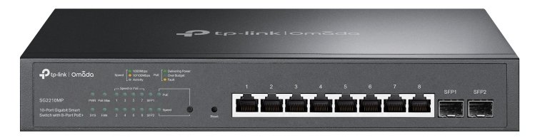 TP-LINK JetStream TL-SG2210MP - Switch - Smart - 8 x 10/100/1000 (PoE+) von LumaTech