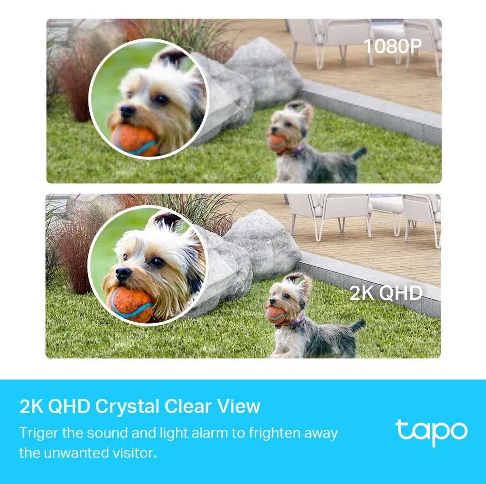 TP-LINK Tapo C420S1 - CCTV Sicherheitskamera - Innen & Außen - Kabellos - VGA - 25,4 / 3 mm (1 / 3 Zoll) - 113°, Ansicht 4
