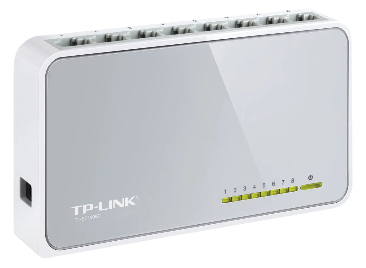 TP-LINK TL-SF1008D 8-Port 10/100Mbps Desktop Switch, Ansicht 3