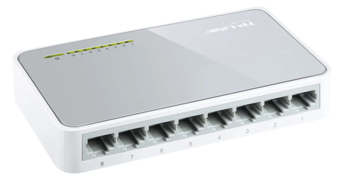 TP-LINK TL-SF1008D 8-Port 10/100Mbps Desktop Switch, Ansicht 4