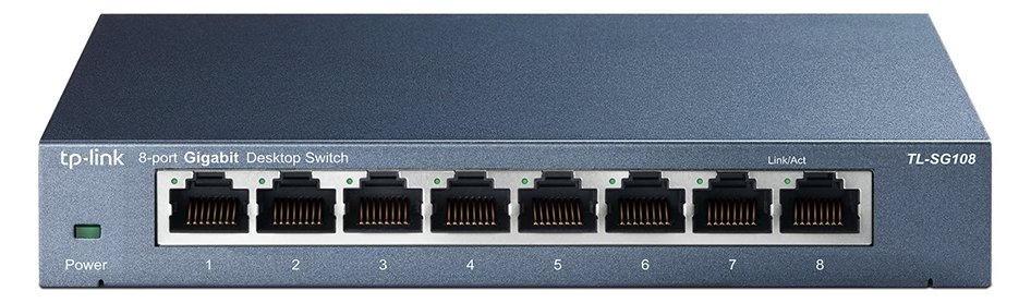 TP-LINK TL-SG108 8-port Metal Gigabit Switch von LumaTech