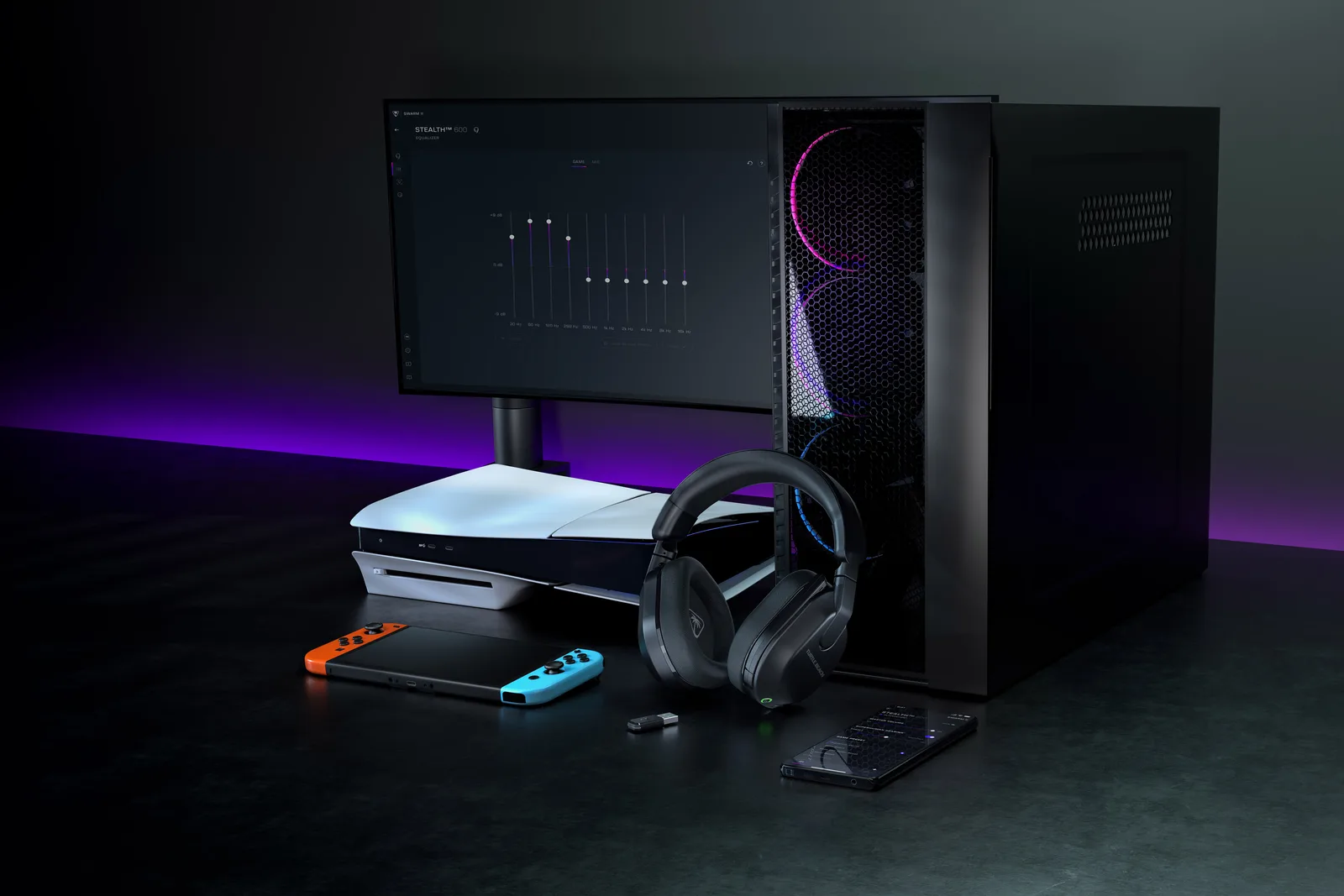 Turtle Beach Stealth 600 Gen 3 - Für PlayStation - Schwarz, Ansicht 2