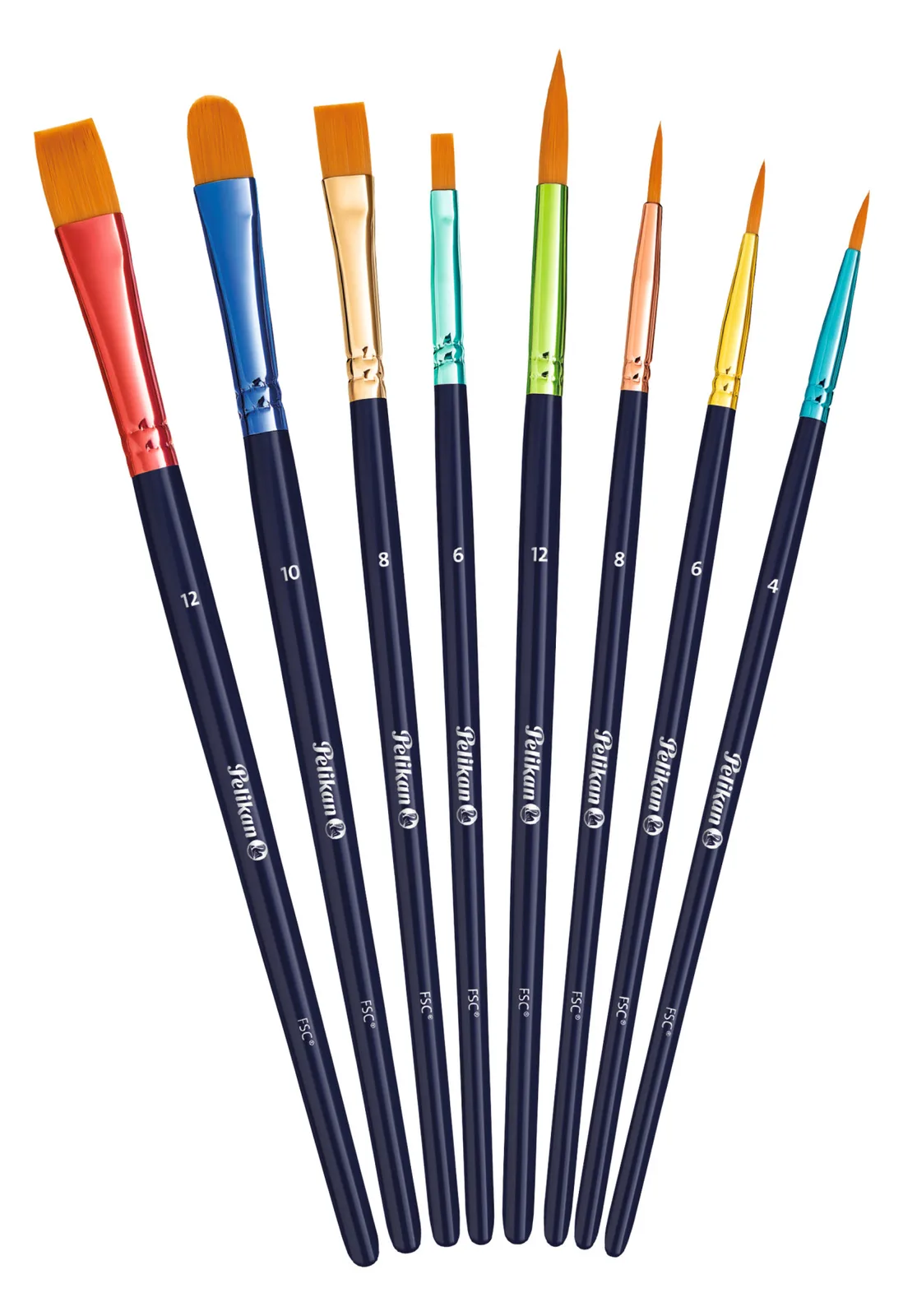Pelikan 701181 - Bürstenset - Sortiert - Synthetisch, Ansicht 2