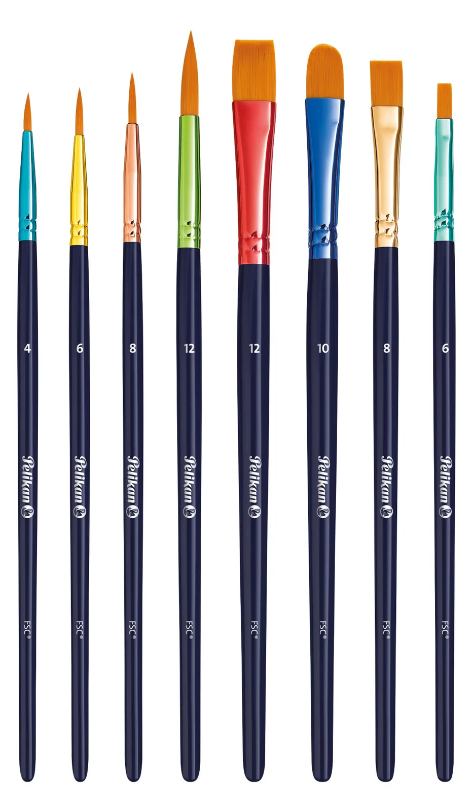 Pelikan 701181 - Bürstenset - Sortiert - Synthetisch, Ansicht 4