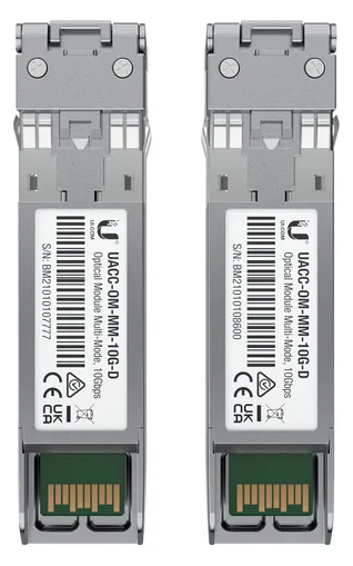 UbiQuiti SFP (Mini-GBIC)-Transceiver-Modul - 10 GigE - LC Multi-Mode - bis zu 300 m (Packung mit 2), Ansicht 2