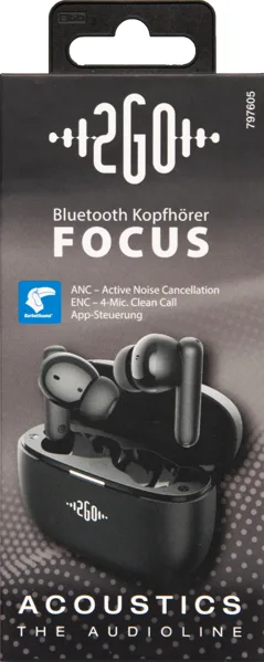 2GO Bluetooth Headset Acoustic Focus True Wireless Stereo - Headset - 20 KHz, Ansicht 4