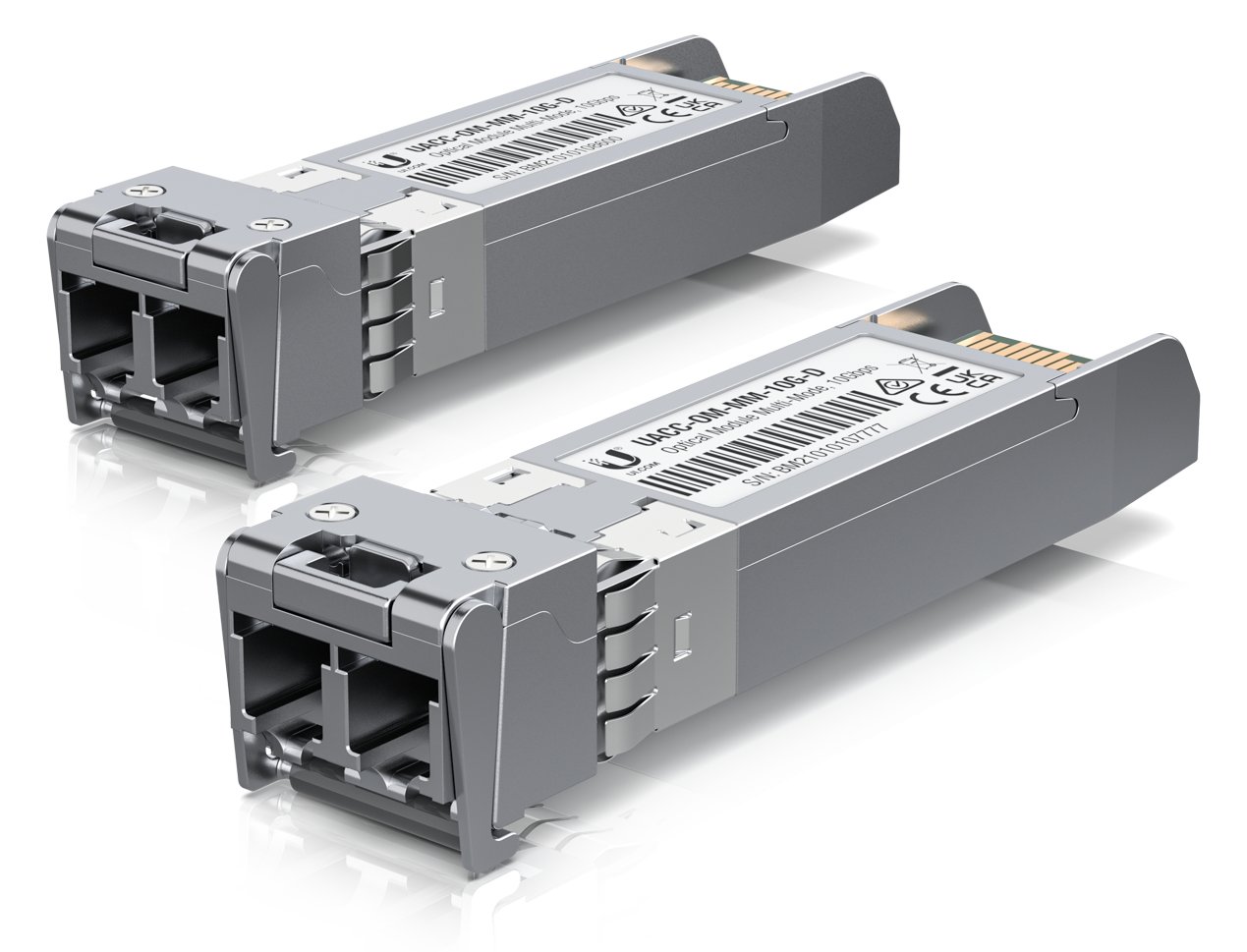 UbiQuiti UACC-OM-MM-10G-D - SFP+-Transceiver-Modul - 10 GigE - LC Multi-Mode - bis zu 300 m - 850 nm (Packung mit 20)