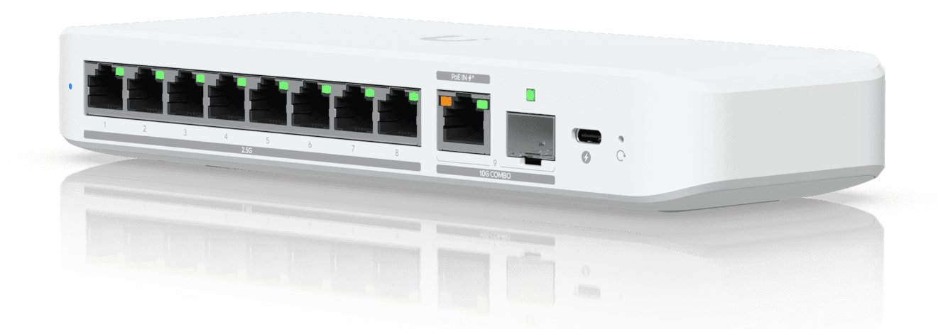 Ubiquiti UniFi Flex 2.5G - Switch - managed - 8 x 2.5GBase-T + 1 x 10Gb Ethernet + 1 x 10Gb Ethernet SFP+