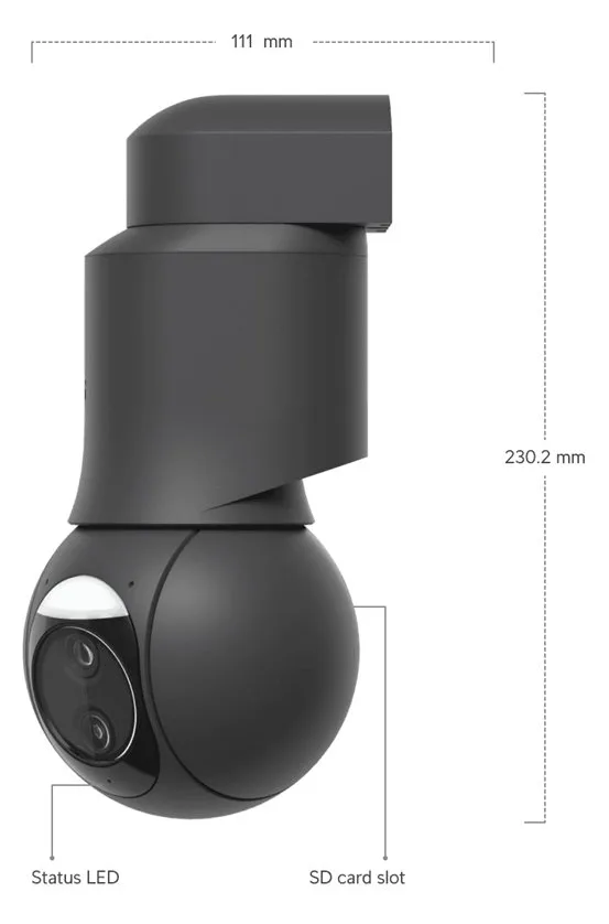Ubiquiti UniFi G6 - Netzwerk-Überwachungskamera - PTZ - Turret - wetterfest - Farbe (Tag&Nacht), Ansicht 4