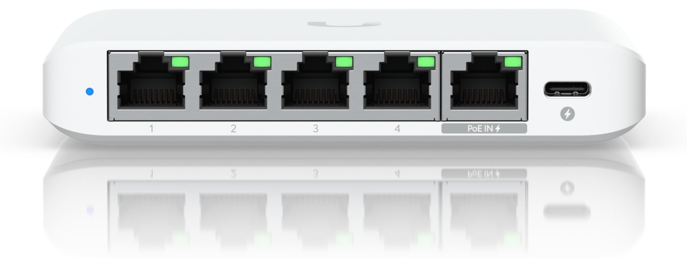 Ubiquiti UniFi Switch Flex Mini 2.5G - Switch - L2+ - managed - 4 x 2.5GBase-T + 1 x 2.5GBase-T (PoE)