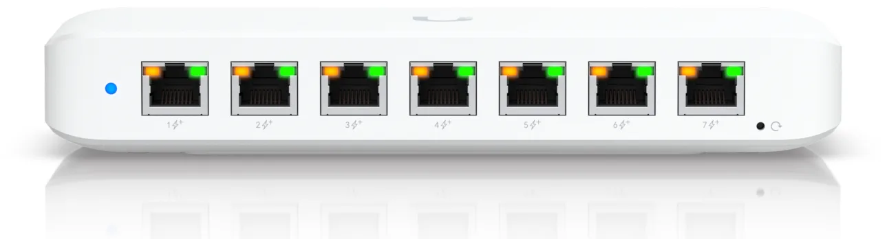 UbiQuiti UniFi Switch Ultra 60W 8 Port Layer 2 PoE++ input PoE+ output - Switch - 8 Gbps, Ansicht 2