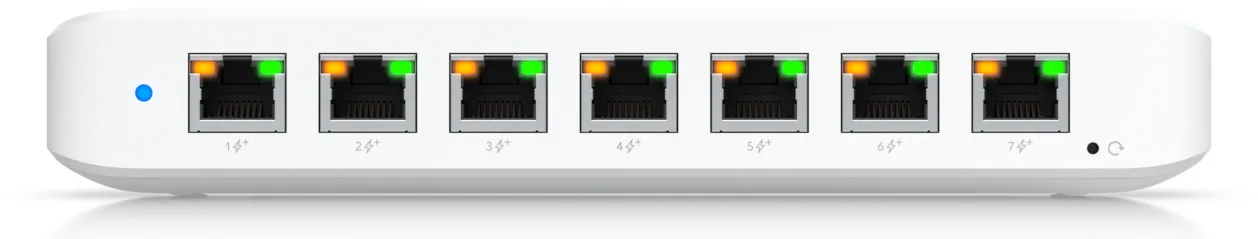 UbiQuiti UniFi Switch Ultra 60W 8 Port Layer 2 PoE++ input PoE+ output - Switch - 8 Gbps, Ansicht 3