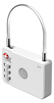 Ultron MiLock Gepäckschloss mit apple zert.Tag weiss von LumaTech