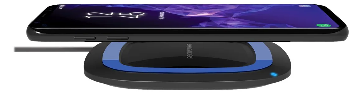 Ultron Realpower FreeCharge-10 - Kabelloses Ladegerät + AC-Netzteil - Schwarz-Blau, Ansicht 2