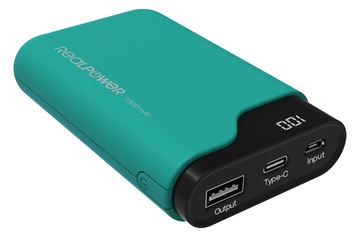 Ultron Realpower PB-7500C - Powerbank - 7500 mAh - 27 Wh - 2.1 A - 2 Ausgabeanschlussstellen (USB, 24 pin USB-C) von LumaTech
